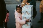 Little Girl with a Christmas Present