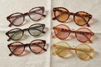 Montures de lunettes tendance en écaille et acétate translucide